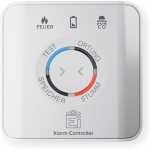 Ei450 Aico Radiolink tule- ja Co-alarmi kontroller test-/vaigistus-/otsingunupuga
