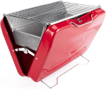 Taino mox s&ouml;egrill kohver bbq grillimisrest k&auml;mpingu grill s&ouml;egrill retro stiilis kokkupandav grill kaasaskantav mobiilne punane