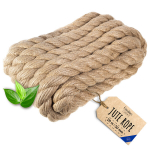 Creative Deco džuudist k&ouml;is 20 m | Paksus 50 mm | Vastupidav k&ouml;is | Naturaalne pruun punutud džuud | Sobib suurep&auml;raselt DIY-projektideks, aianduseks, kasside kraapimispostidele