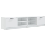 telerikapid 2 tk,，telerialus，TV kapp k&otilde;rgl&auml;ikega valge, 80x35x36,5 cm, tehispuit CFE486246