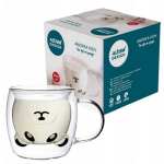 Termoklaas topeltseinaga kohvi tee jaoks 260ml Panda Andrea