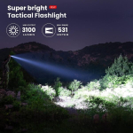 Sofirn C8l Led taskulamp 3100 luumenit, C-t&uuml;&uuml;pi laetav &uuml;liergas valgusti v&otilde;imsa taktikalis taskulambiga majapidamise otsinguks, v&auml;litingimustes, telkimiseks, matkamiseks, m&auml;gironimiseks