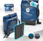 Lynfjord Travel Trek 25 jalgrattakott 3-in-1 - optimeeritud pakiraamikott, seljakott, &otilde;lakott - veekindel - seljapadi - kiivriv&otilde;rk - kiire vedrustus - s&uuml;learvutikott - tagapaneel - midnight blue