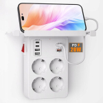 Kiykzi pistikupesa riba 4x pesa 6x usb v&otilde;imas 20w telefonihoidjaga