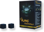 King Crocodile kookosp&auml;hkli grills&uuml;si pika p&otilde;lemisajaga, 25 x 25 mm, j&auml;tkusuutlik looduslik grills&uuml;si, v&auml;he tuhka, v&auml;he suitsu, grills&uuml;si, grills&ouml;e kuubik esmaklassilises kvaliteedis (tarbijale, 4 kg)