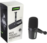 Shure Mv7x Xlr Podcast mikrofon, d&uuml;naamiline mikrofon professionaalse kvaliteediga podcastide ja vokaalsalvestuste jaoks, h&auml;&auml;leisolatsioonitehnoloogia, optimeeritud sagedus, must