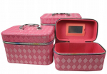 Elegantne kosmeetikaorganisaator kosmeetikakohver komplekt 3tk