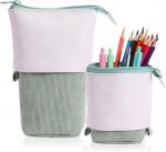 Pop Up pliiatsi&uuml;mbris teleskoopiline hoidik pliiatsikarp Pu n&ouml;&ouml;riga p&uuml;sti pliiatsikarp t&uuml;drukutele ideaalne &otilde;pilastele kevadine meigikott pliiatsikott