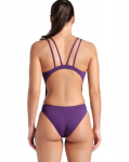Ujumistrikoo naistele Arena Tech Multi Solid Plum-White