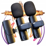 Usb-c-ga juhtmevaba mikrofon Android-telefonidele, 10 h. operatsiooni
