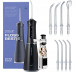 Juhtmevaba suuveepuhasti DentalForce Floss Beastie DFOI8005BK, 400 ml, 5 režiimi, 8 otsikut, must