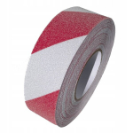 Libisemisvastane valge-punane teip 50mm/18m