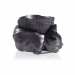 Sleepy Cat Black Metallic lillepott 12 cm Kassi kaunistus