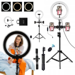 Ringlamp ring telefonihoidik statiiv led kolmjalg pult selfie