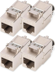Digitus Dn-93816 - cat 8.1 keystone moodul - 4 tk - rj45 v&otilde;rgupesa cat8 varjestatud - 2000 mhz - 25gbase-t & 40gbase-t - 25 gbps & 40 gbps - awg 26/7 kuni awg 22/1 - kokkupanek