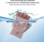 Xujaiolqp Usb soojendusega kindad naistele, labakindad talvised soojad s&uuml;learvuti kindad, t&auml;is- ja poolkindad s&otilde;rmedeta, soojendusega kootud k&auml;esoojendajad, pestav disain, roosa, &uuml;ks suurus