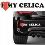 Auto kleebis I Love My Celica 6x29