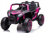 Kahekohaline elektriauto UTV Buggy Racing 4x4, roosa