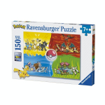 Puzzle Pok&eacute;mon 150 t&uuml;kki XXL - Erinevad t&uuml;&uuml;bid Pok&eacute;mon - Ravensburger