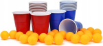 Beer pong &otilde;llelauatennise m&auml;ng 24 topsi 24 palli m&auml;ngukomplekt