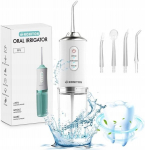 Juhtmevaba hambavaheduse puhasti, 3 režiimi, 8 otsikut, 220 ml mahutavus, valge