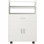 Kapp k&ouml;&ouml;gik&auml;ru sahtlitekk sahtlitekk laud raamaturiiul kaasaegne mobiilne ratastel valge