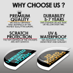 Biomar Labs&reg; 4 x 50 mm 3d silikoonist kolju kleebised rummukatte jaoks, ratta kleebis, rummukate A 2650