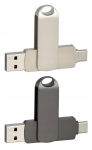 USB pulk Reklaam-usb-m&auml;lupulk logoga metallist Pdm-1 Otg-c graveeritud 32gb usb 2.0 10 tk
