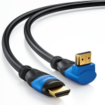 Deleycon Hdmi nurgakaabel 2m, 4k Hdr, 90&deg; nurk
