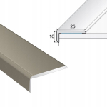 Isekleepuv alumiiniumist trepi&auml;&auml;r 25x10mm 120cm Arbiton Cs25 Titaan