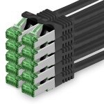 Cat7 v&otilde;rgukaabel - cat 7 ethernet kaabel, v&otilde;rgu / interneti / dsl / modemi / ruuteri / hub patch kaabel, lan kaabel, raw kaabel, 10 gb/s (s-ftp pimf), patch kaablite komplekt rj 45 pistikuga, cat.6a