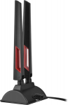 Superbat Wifi 6e kolmeribaline 2.4ghz 5ghz 6ghz Wlan antenn magnetjalaga ja Rp-sma 200 cm pikenduskaabliga Wi-fi kaartidele, Pci kaardile, Pc Bluetooth emaplaadile, Wlan 6 ruuterile, Fpv, turvalisusele