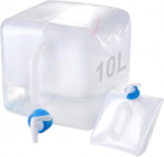 Jarkyfine kokkupandav veekanister, 10 l / 20 l, veekanister kraaniga, veepaak, matka kokkupandav kanister, joogivee kanister, toidukindel kanister, vesi lekkekindla doseerimiskraani ja kandek&auml;epidemega