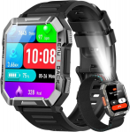 Nutikell BLACKVIEW W60 2.01" 900mAh veekindel nutikell, 100 spordirežiimi LED-taskulambiga - Must