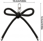 4 musta, valge, punase ja roosa lipsuga v&otilde;tmehoidja komplekt naistele, nahast lipsud, auto v&otilde;tmehoidja, Y2k lipsuga koti ripats, lipsus&otilde;lme koti v&otilde;lud, paelaga v&otilde;tmehoidja, armas esteetiline v&otilde;tmehoidja, roosa, punane, must, valge