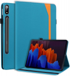 Cxtcase &uuml;mbris Samsung Galaxy Tab S8 Plus/s7 Fe/s7 Plus 12.4 tolli tahvelarvutile, intelligentne tahvelarvuti kaitse&uuml;mbris koos statiivi funktsiooni ja automaatse une/&auml;rkveloleku režiimiga Galaxy Tab S8+ 2022/s7 Fe 2021/s7+ 2020 jaoks, hele
