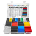 Labmilon 580-osaline termokahanevate torude komplekt, termokahanev toru, isoleeritud torukaabel, 6 v&auml;rvi, 11 suurust, kahanemissuhe 2:1, ideaalne elektriisolatsiooniks ja juhtme&uuml;hendusteks