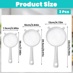 Jjunw 3 plastmassist s&otilde;ela komplekt, nailonist s&otilde;el, 40 silma, k&ouml;&ouml;gis&otilde;el, plastikust k&auml;epidemega, majapidamiss&otilde;el, k&ouml;&ouml;gi v&otilde;rks&otilde;el s&otilde;elumiseks, kinoa, k&ouml;&ouml;giviljade, puuviljade, tee, kohvi jaoks (8 cm)