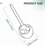 Libisemiskindel taani taignavispel, vastupidav r&otilde;ngassaiataigna segaja, roostevaba teras, k&auml;sitsi taignasegaja, kiire hollandi vispel, k&uuml;psetussegu taignale, leivale, koogile, 2 tk