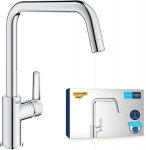 Grohe Quickfix Start k&ouml;&ouml;gisegisti | &uuml;he hoova valamu segisti Grohe Starlight pinnaga | kroom kiire paigalduss&uuml;steemiga | 30470000