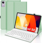 Sengbirch &uuml;mbris xiaomi redmi pad se 11 tolli 2023 jaoks, kaanega klaviatuur, bluetooth 5.0 juhtmevaba klaviatuur, heleroheline