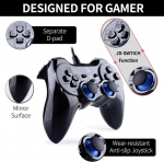 Zhidong V Plus t&auml;ieliku vibratsiooniga tagasiside Usb juhtmega kontroller Gamepad Joypad Windows Xp/7/8/8.1/10 Steam m&auml;ngudele ja Androidile ning Ps3-le (ps arhitektuur ja 360 mootor) &ndash; ei toeta Xbox 360
