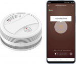 Xny Wifi suitsuandur koos rakenduse teavitustega, tulekahjuh&auml;ire vahetatava patareiga, En 14604 sertifikaadiga, 90 Db helisignaal, t&ouml;&ouml;tab Tuya ja Smart Life tasuta rakendusega, 1 tk pakis