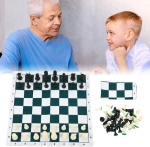 Vgeby malem&auml;ng, plastikust malelaua komplekt, lauam&auml;ng 50 x 50 cm kunstnahast lauaga, pidudeks, telkimiseks, l&otilde;&otilde;gastumiseks, male, vaba aja sport, strateegia, 6+, 1 m&auml;ngija