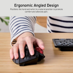 Elecom juhtkuuliga juhtmevaba hiir, ergonoomiline hiir, 3 seadme &uuml;hendus, juhtmega (usb), bluetooth, juhtkuuliga hiir, p&ouml;idla juhtimine, &uuml;hildub pc, s&uuml;learvuti, mac, windows, macos, ex-g pro (m-xpt1mrxbk)