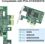 10gtek&reg; Broadcom Bcm5751 Chip Gigabit Pci-e lauaarvuti v&otilde;rgukaart Nic, Pcie kaart