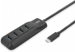 Act usb c hub 4 porti, usb mitu pistikupesa, kaabli pikkus 50 cm, usb 3.0 pc, s&uuml;learvuti, konsooli jaoks - ac6420
