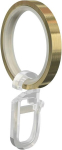 Flairdeco Metallist liuglevad kardinar&otilde;ngad 33/24mm, messingiefekt, 12 tk