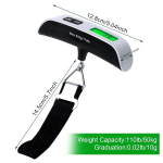 Digitaalsed pagasikaalud konksudega, kaasaskantavad pagasikaalud, rippkaalud, pagasikaalud kohvritele, kohvrikaalud, kohvrikaalud pagasile, reisi k&ouml;&ouml;gi kalap&uuml;&uuml;gi maks. 50 kg / 110