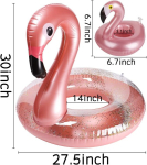 T&auml;ispuhutav flamingo basseiniujuk flamingo joogihoidja komplekt elegantne vin&uuml;&uuml;l ujuv basseinim&auml;nguasi s&auml;delev veesalong ujuvate alustassidega lastele 2 tk